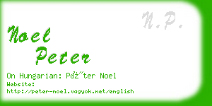 noel peter business card